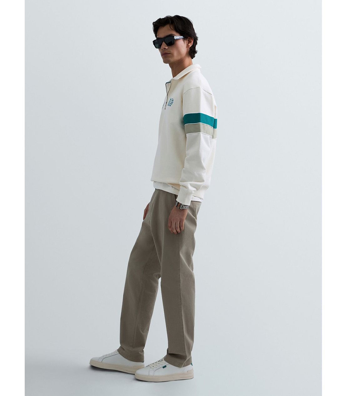 REPLAY &times; Monte Carlo Country Club ハーフジップ スウェットシャツ 詳細画像 ホワイト 4